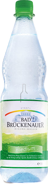 Bad Brückenauer medium PET (MEHRWEG) 12 x 1 l - Getränke Behrendt
